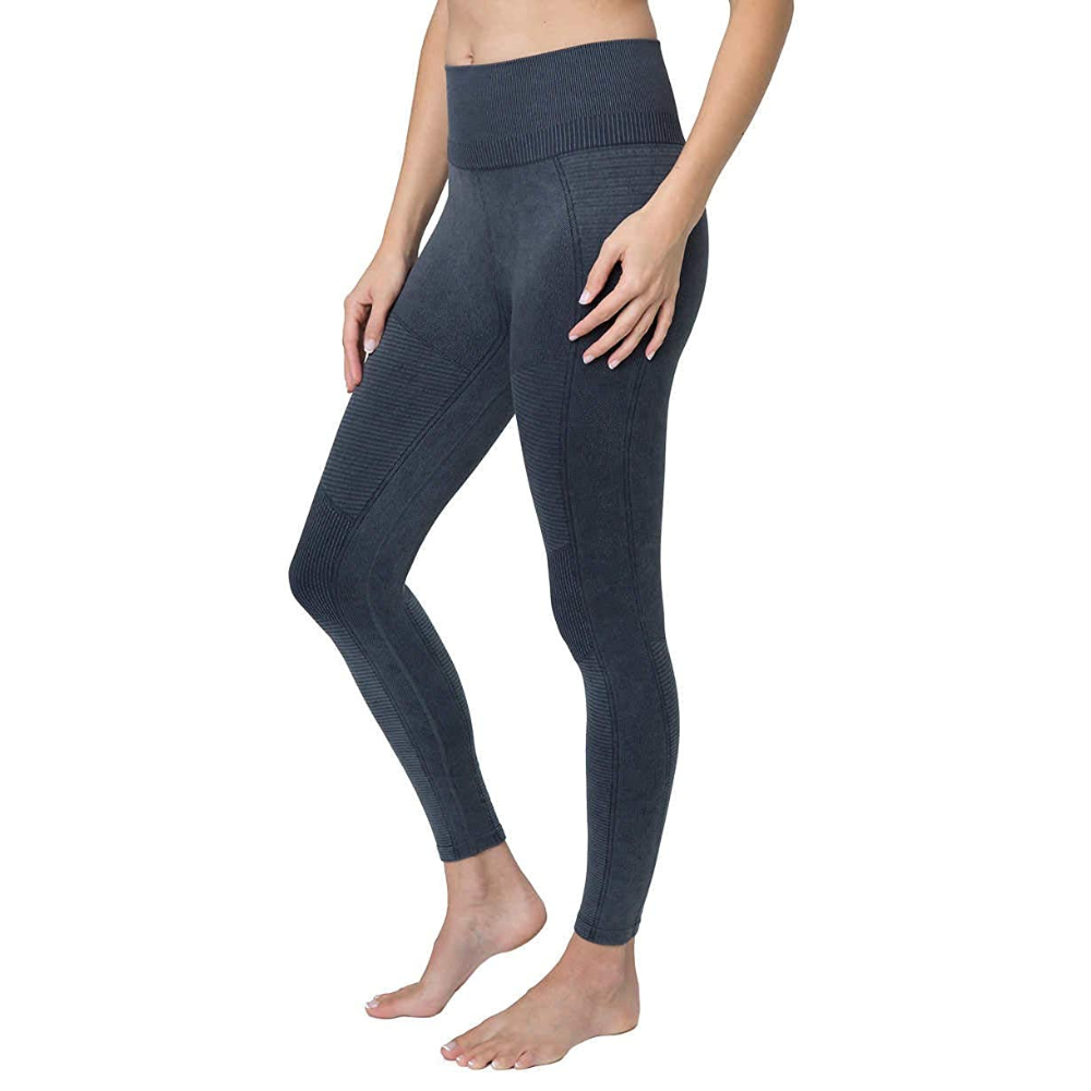 Tuff Athletics Womens's Leggings Sz M Ultra Soft Higher Waist Yoga Pant  Black 