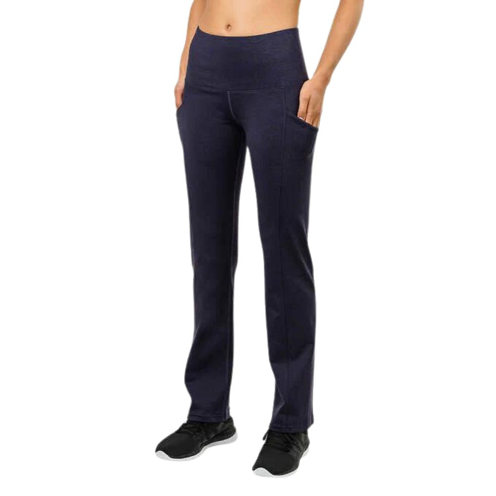 Tuff Athletics Women's Ultra Soft Higher Waist Yoga Pant (Black, X