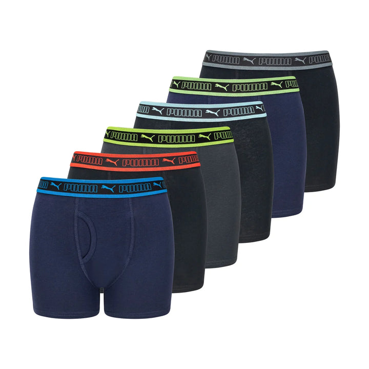 Puma Fit Boxer Briefs - 6-Pack