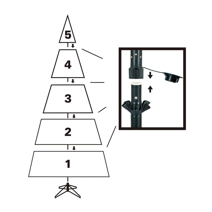 Sapin de Noël artificiel illuminé Aspen EZ Connect de 3,7 m (12 pi)