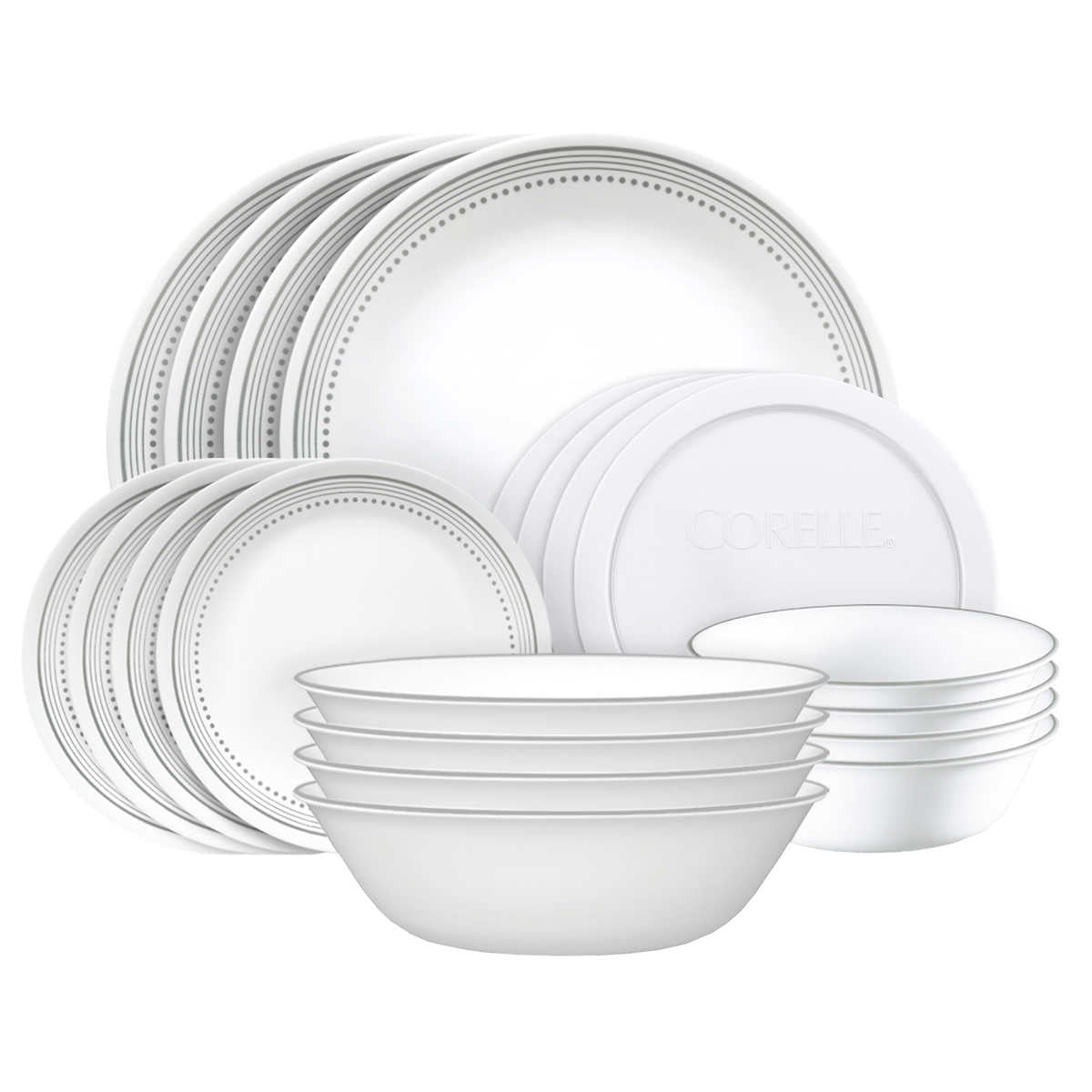 Corelle hotsell white set