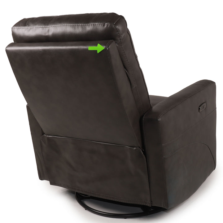 Gilman Creek Furniture - Fauteuil contemporain pivotant électrique