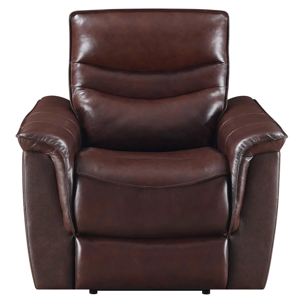 Modern Top Leather Power Recliner