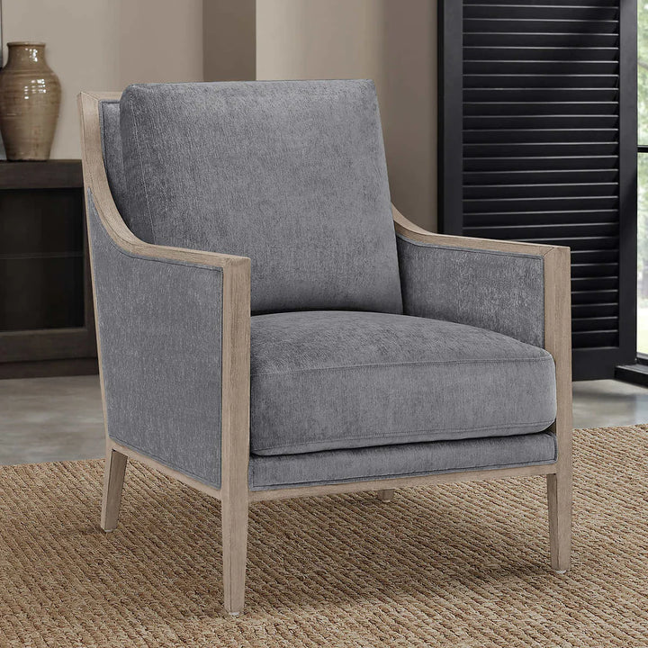 Thomasville - Chaise d'appoint moderne en tissu