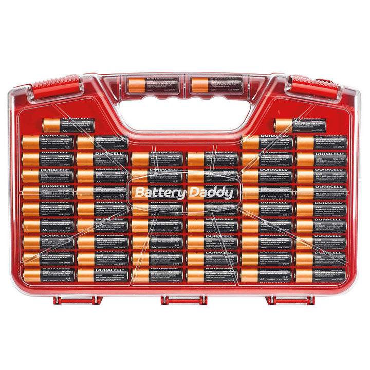 Battery Daddy Ontel 180 Battery Organizer with Storage Case