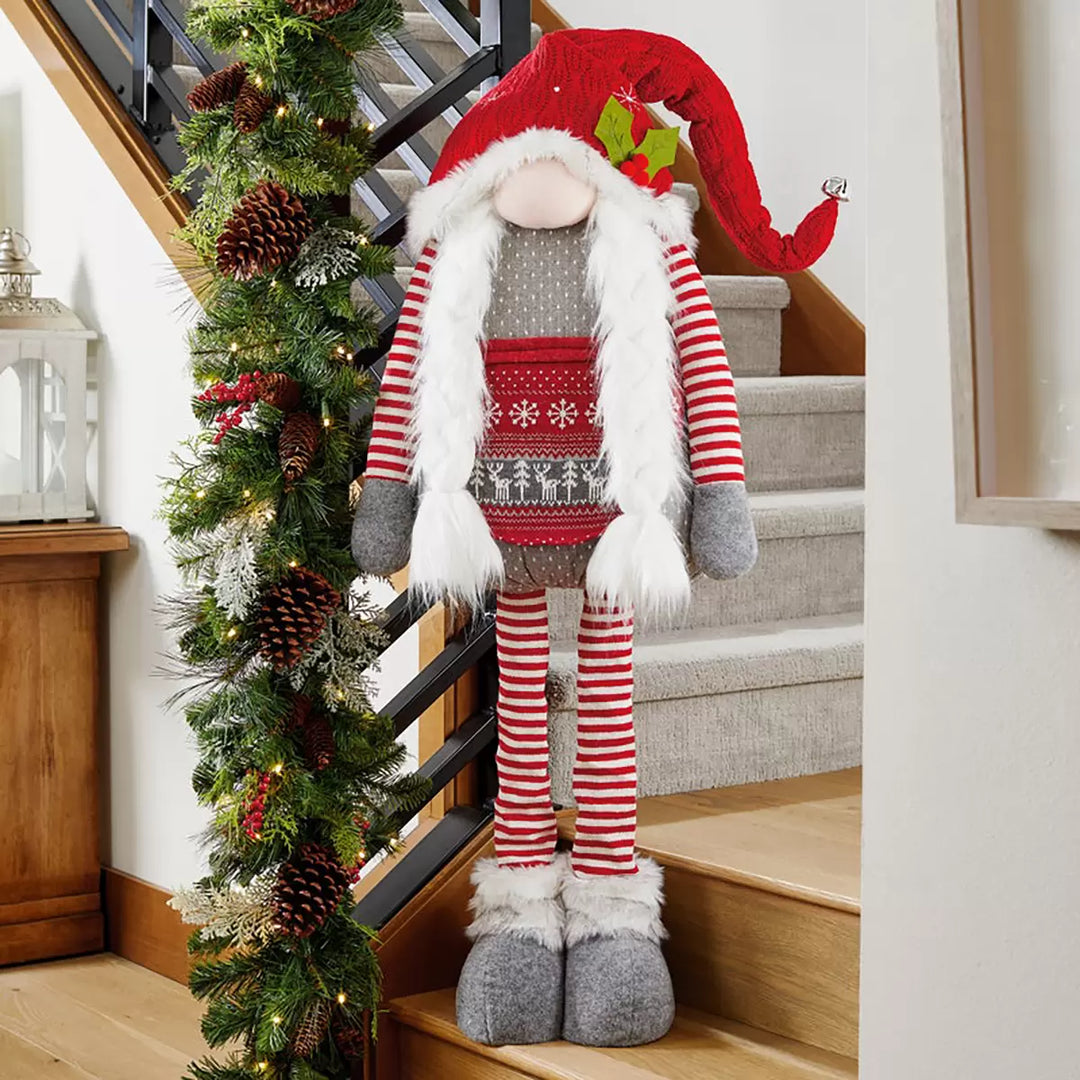 Gnomes en peluche extensible de Noël