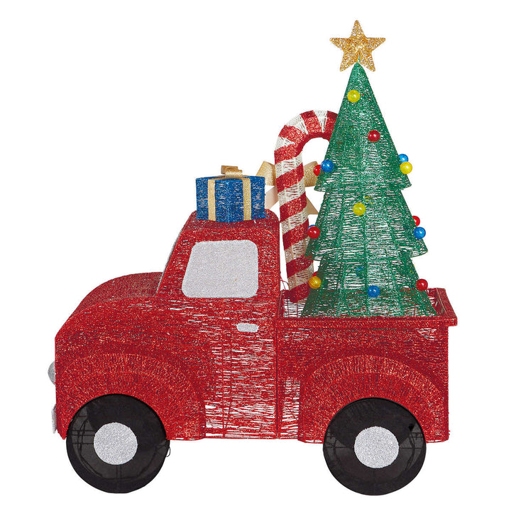 Camion de noël avec lumières DEL