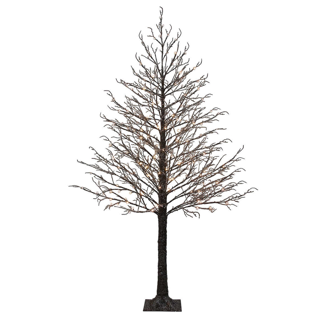 Arbre givré avec lumières à DEL de 2,1 m (7 pi)