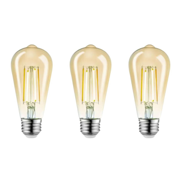 Globe Electric - 3 Vintage Edison Filament LED Bulb 