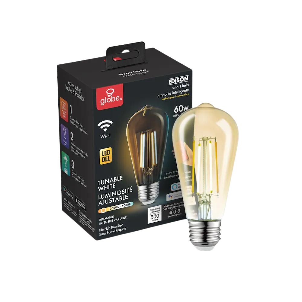 Globe Electric - 3 Vintage Edison Filament LED Bulb 