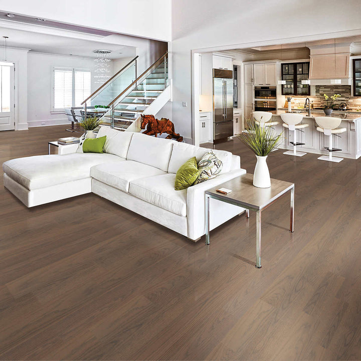 Trillium - Click Engineered Hardwood Flooring, Cappuccino Oak 6.5 in (16.5 cm)