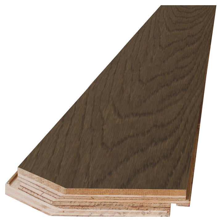 Trillium - Click Engineered Hardwood Flooring, Cappuccino Oak 6.5 in (16.5 cm)