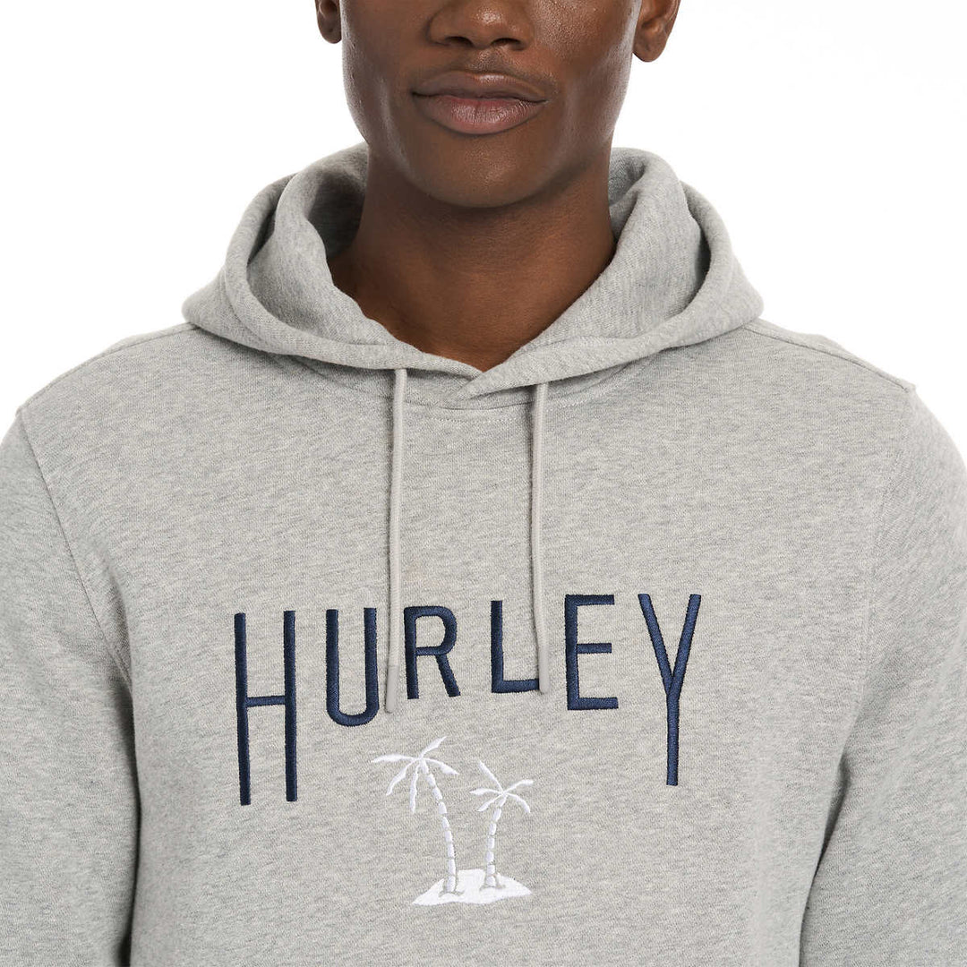 Men's Hurley Exist Poly Fleece Pullover Hoodie Black Heather
