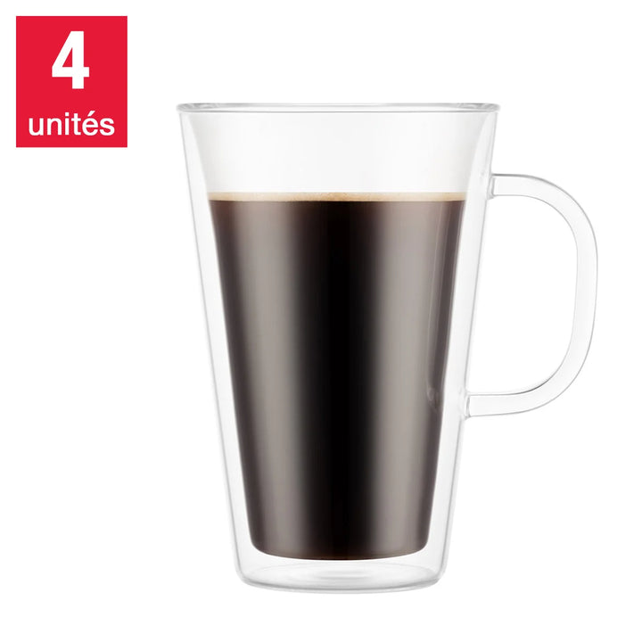 Bodum 4-Piece Double Wall Mug Set