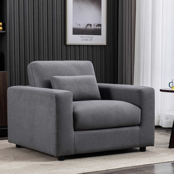 Zoy Home Contemporarry Accent Chair - Grey