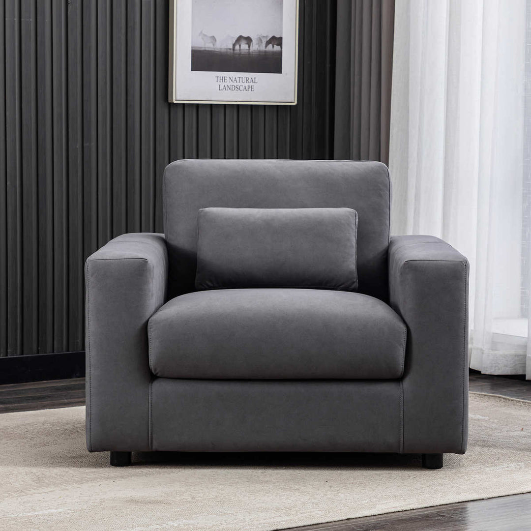 Zoy Home Contemporarry Accent Chair - Grey