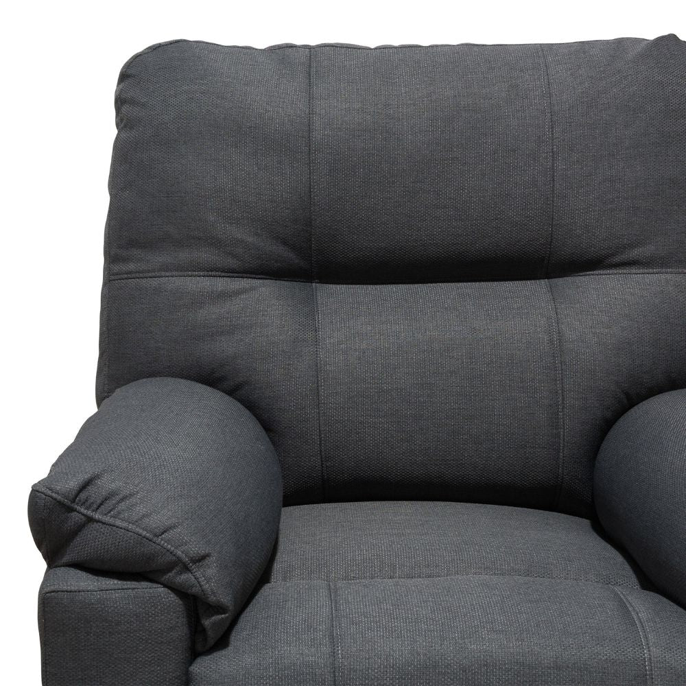 Minhas -  Pulsar fauteuil inclinable manuel moderne, Gris foncé