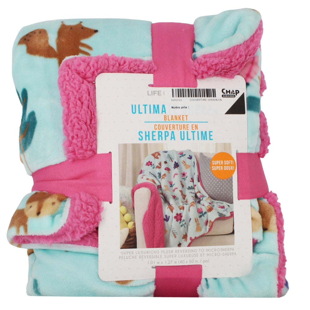 Life Comfort - Ultimate Sherpa Fleece Blanket for Kids