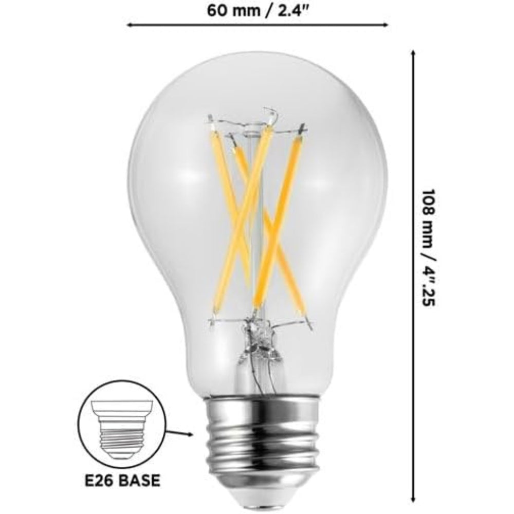 Luminus LED 8.5 W Dimmable A19 Energy Star Light Bulb - 8-Pack