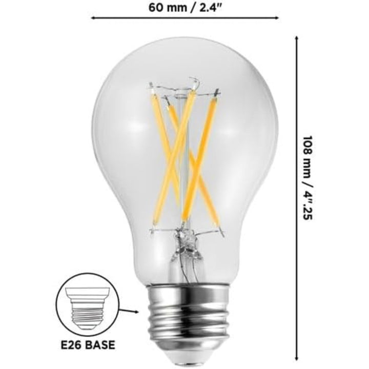 Luminus - Lot de 8 ampoules DEL A19 variable 8,5 W - Energy Star