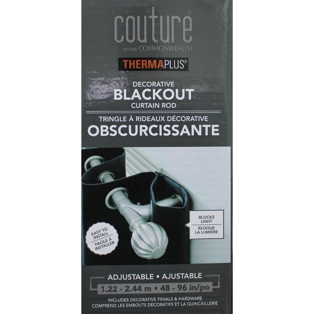 Couture Decorative Blackout Curtain Rod