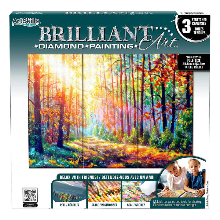 ArtSkills Brilliant Art Diamond Painting Three Panel Set