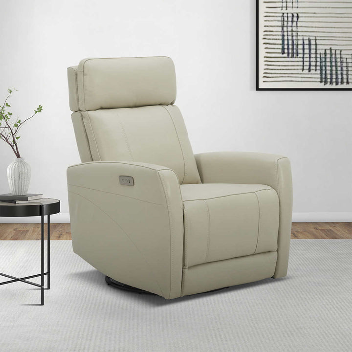 Gilman Creek Furniture Swivel Recliner in Top Grain Leather