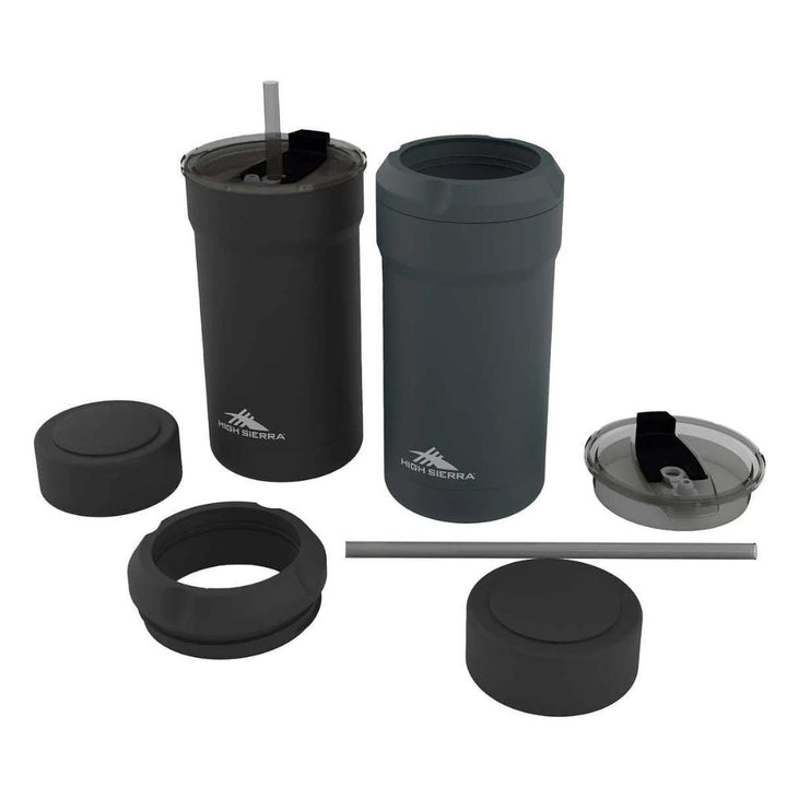 High Sierra 2-in-1 Can Coolers and Tumbler Set - 2-Pack