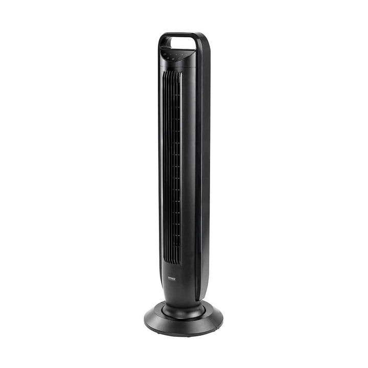 Seville Oscillating Black Tower Fan with Touch Controls