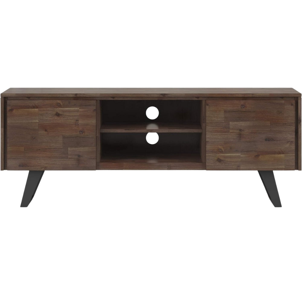 SIMPLIHOME -  Lowry Meuble TV industriel moderne en bois d'acacia massif