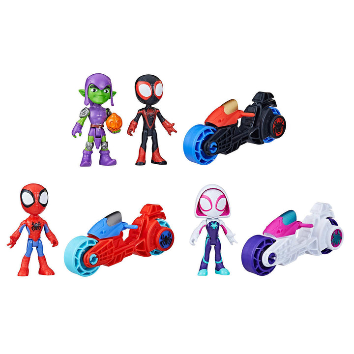 Hasbro - Marvel spiderman et ses amis en moto