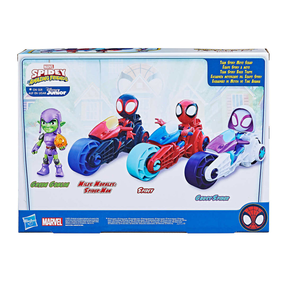 Hasbro - Marvel spiderman et ses amis en moto