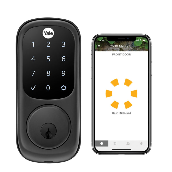 Yale - Serrure à écran tactile Assure Lock avec Wi-Fi/Bluetooth et poignée assortie