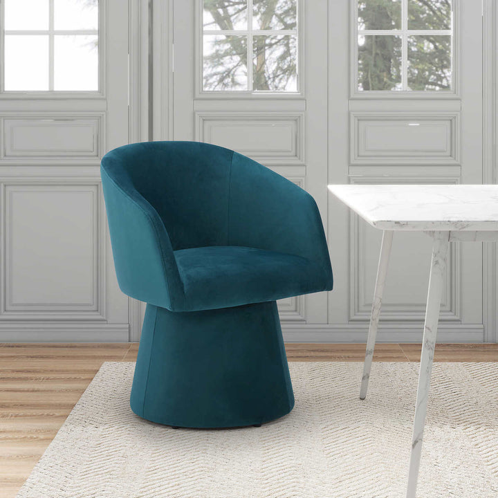 Aiden & Ivy - Fauteuil pivotant en tissu