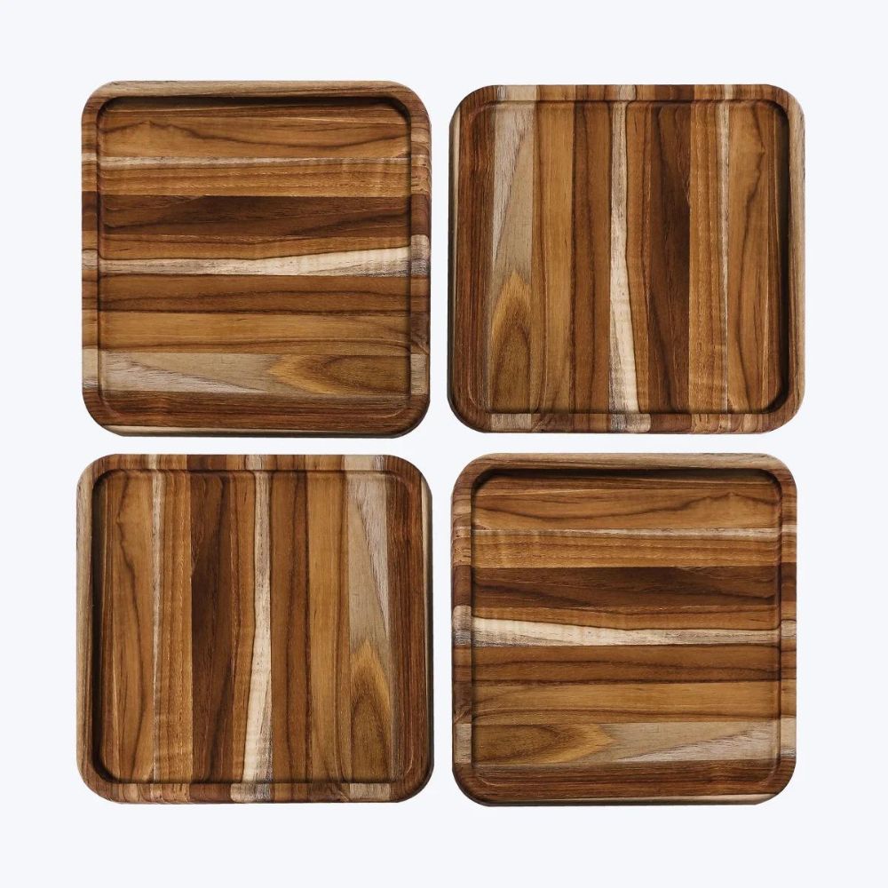 Teakhaus 5-Piece Teak Wood Serving Board Set