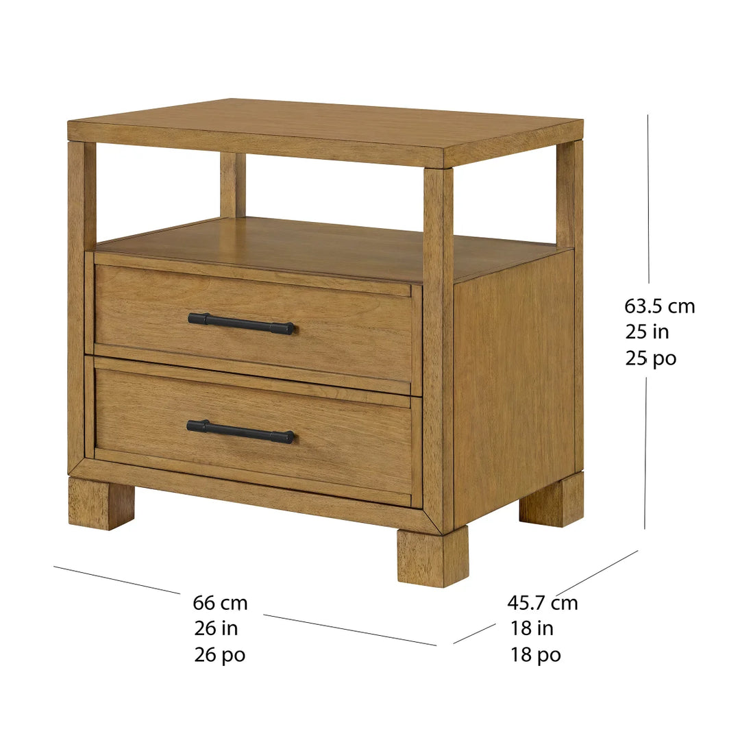 Foremost Home 2-Drawer Nightstand