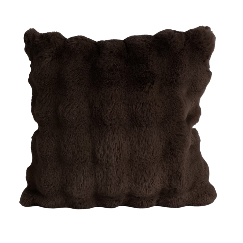 House & Home - Coussin en fausse fourrure