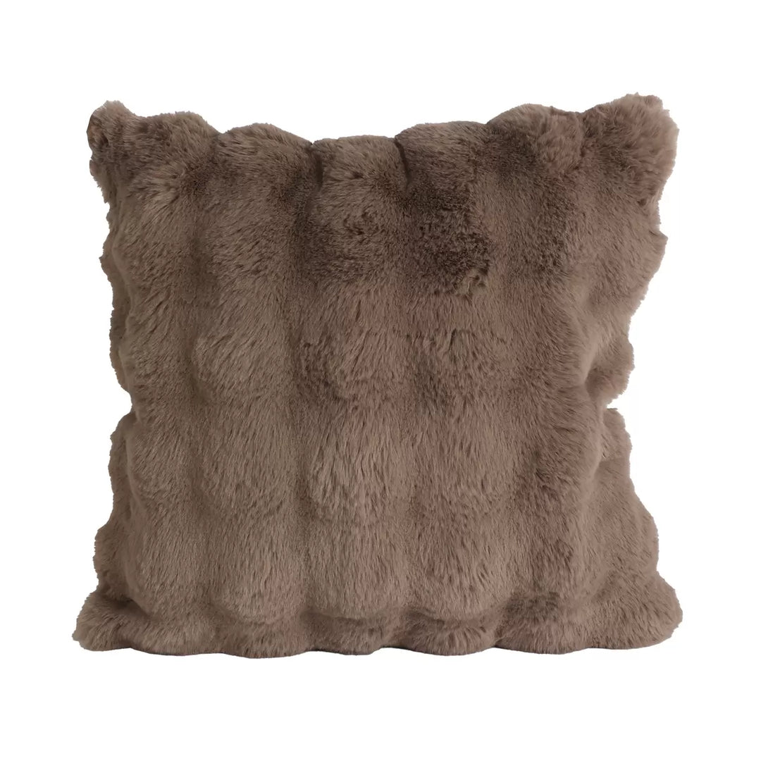 House & Home - Coussin en fausse fourrure