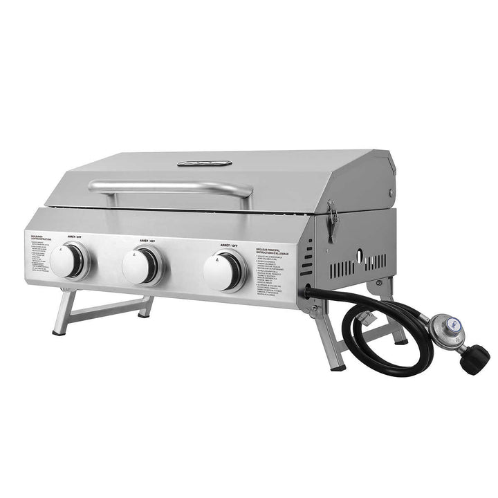 NXR - 24,000 BTU 3 Burner Portable Propane BBQ