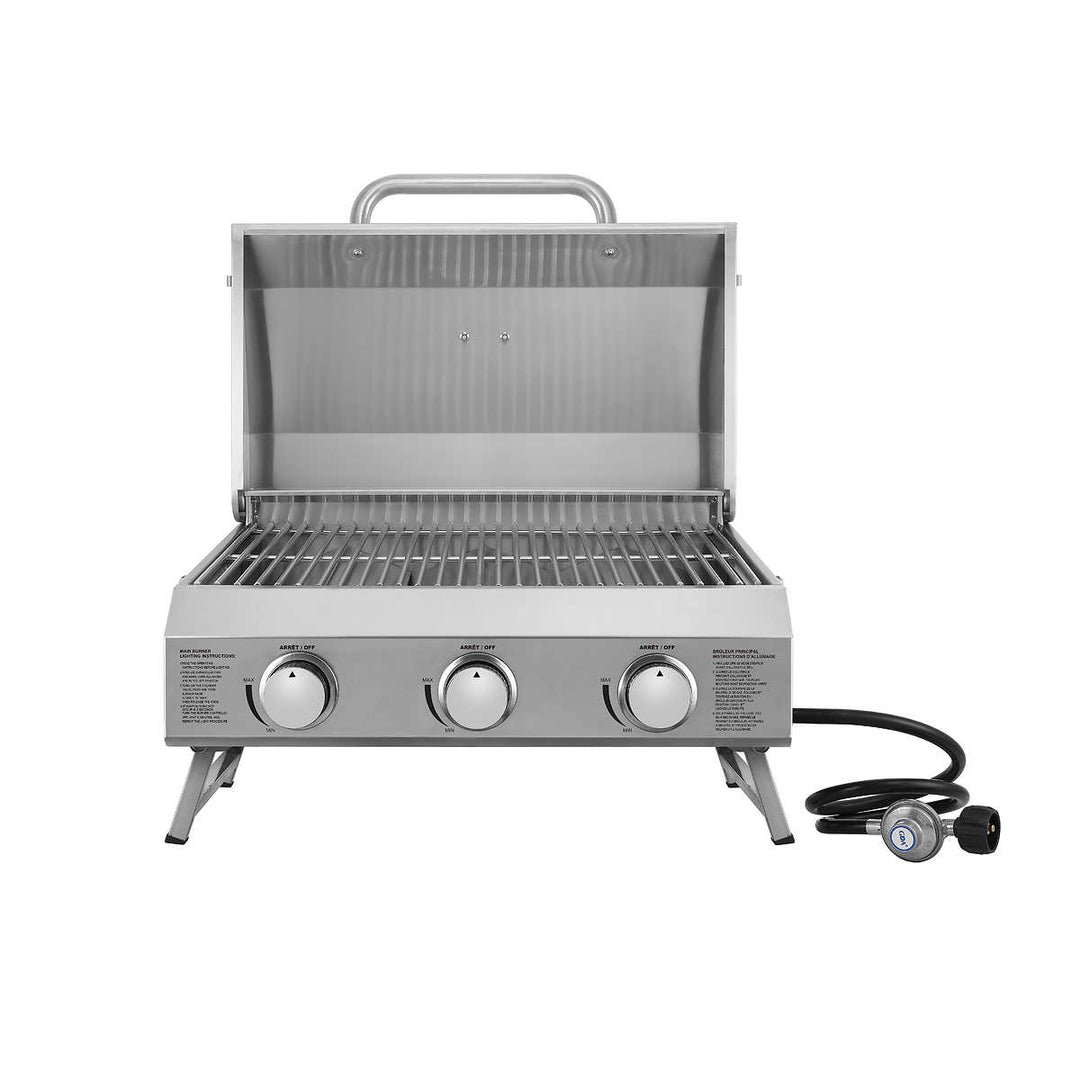 NXR - 24,000 BTU 3 Burner Portable Propane BBQ