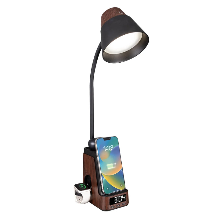 OttLite - Lampe de bureau à DEL avec station de charge pour appareils multiples