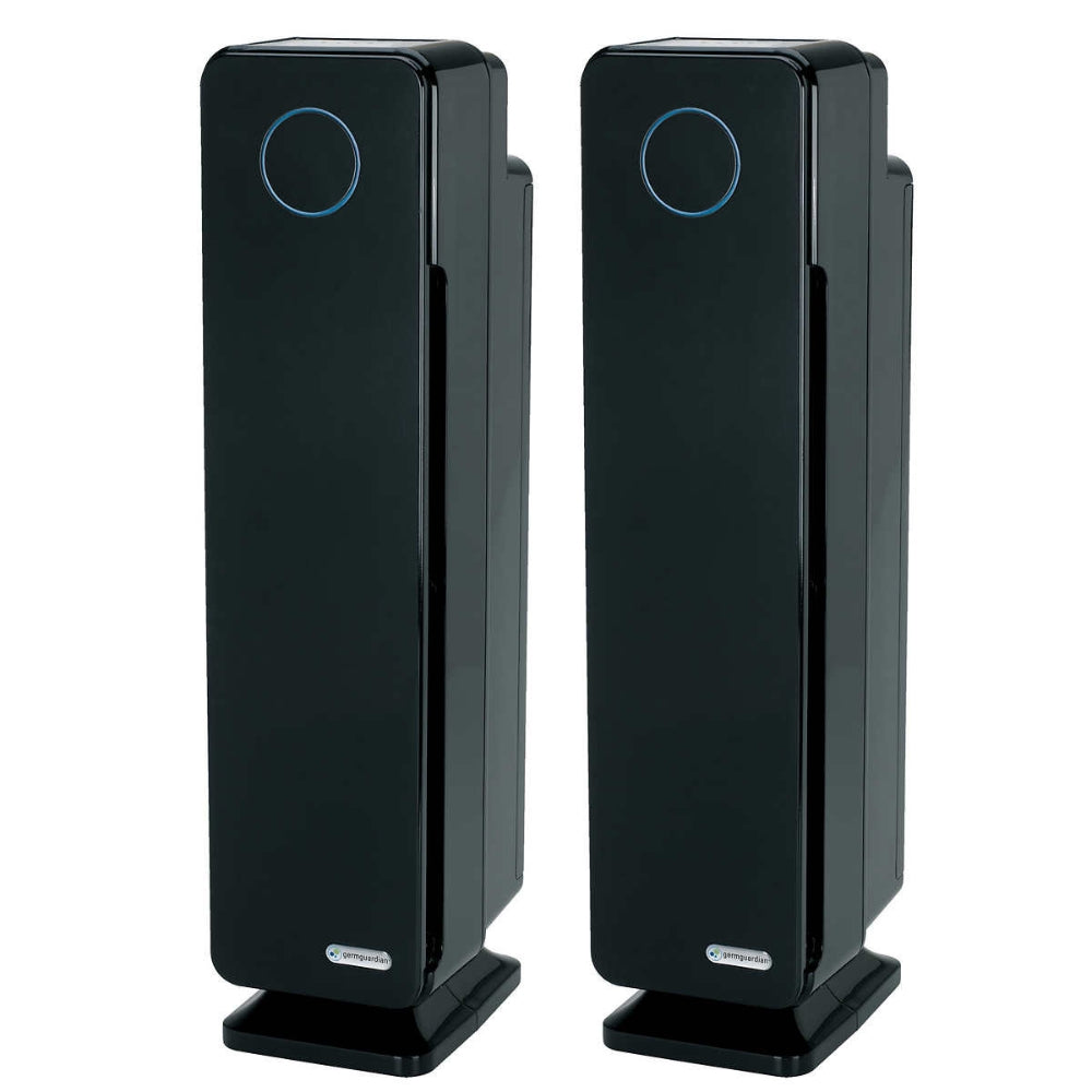 GermGuardian - Set of 2 Elite Plus UV-C Vertical Air Purifiers