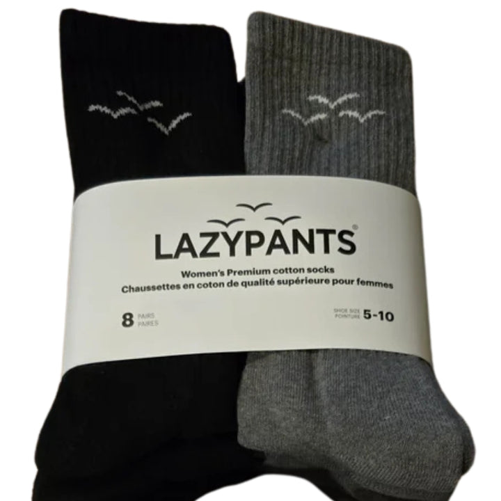 Lazypants - Chaussettes en coton premium, 8 paires