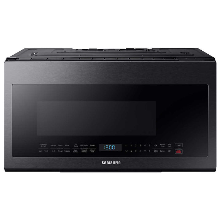 Samsung - Four à micro-ondes de 2,1 pi³, 400 CFM, en acier inoxydable noir