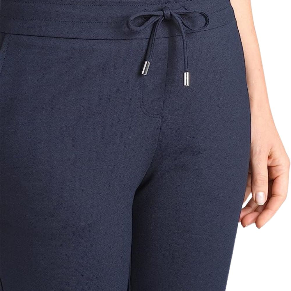 Hilary Radley Ladies' Size XXL, Pull-On Pant with Pockets, Cream / Black