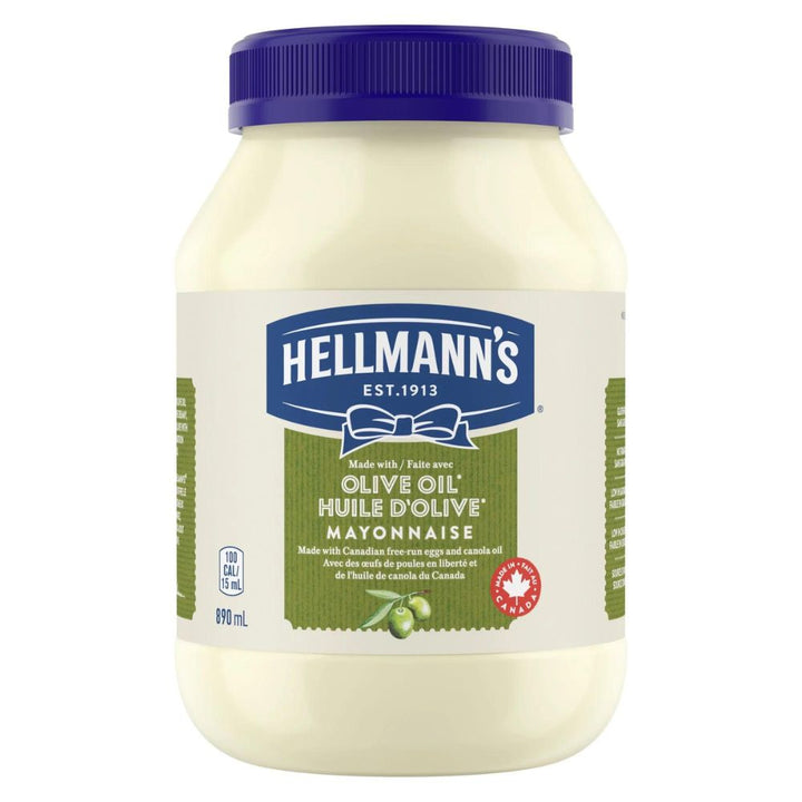 Hellmann's -  Mayonnaise à l'huile d'olive sans gluten 890 ml