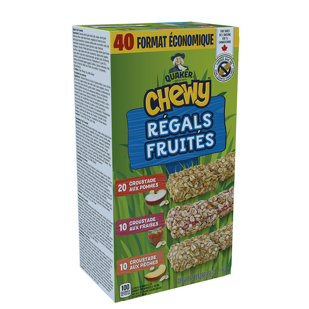 Quaker - Barres tendres Chewy® régals fruités