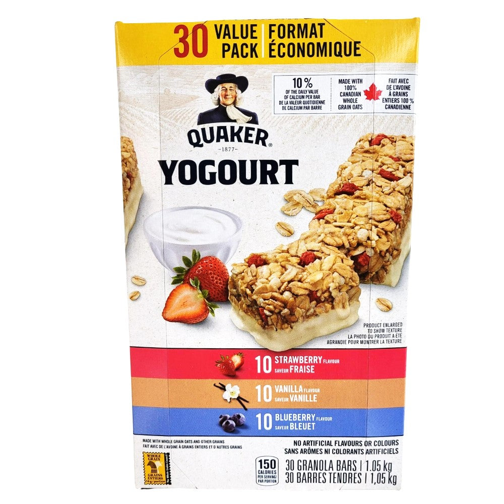 Quaker - Barres granola au yogourt , 30 unités, emballage économique, 1,05 kg