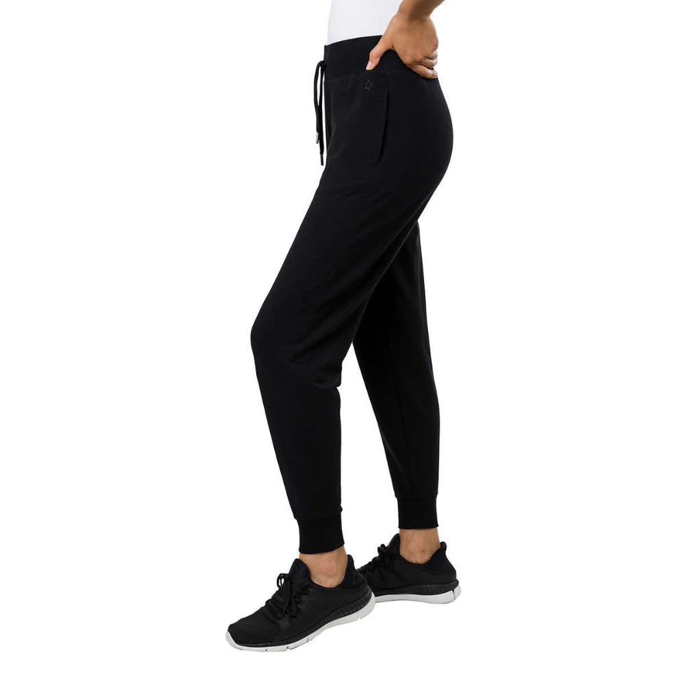 Tuff Athletics Womens High Waisted Yoga Pant, Black, XXL 