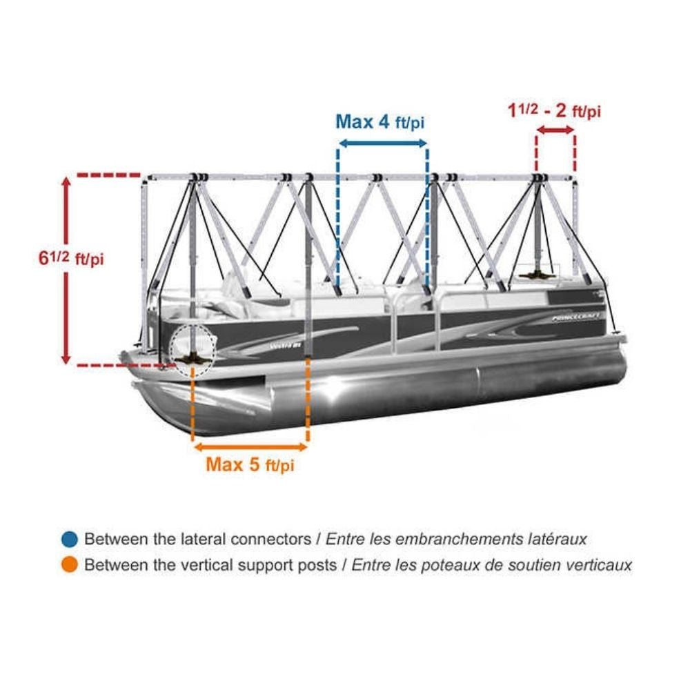 Navigloo Pontoon with Tarp - 5.5 m to 7 m (18' to 22.5')